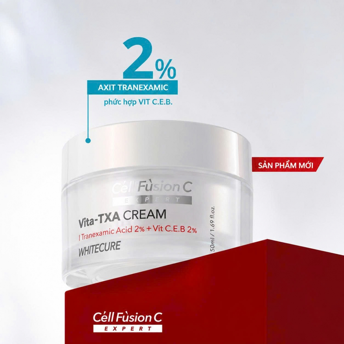 Kem Dưỡng Trắng & Làm Dịu Mịn Da Chuyên Sâu Cell Fusion C Expert Whitecure Vita-TXA Cream 50ml